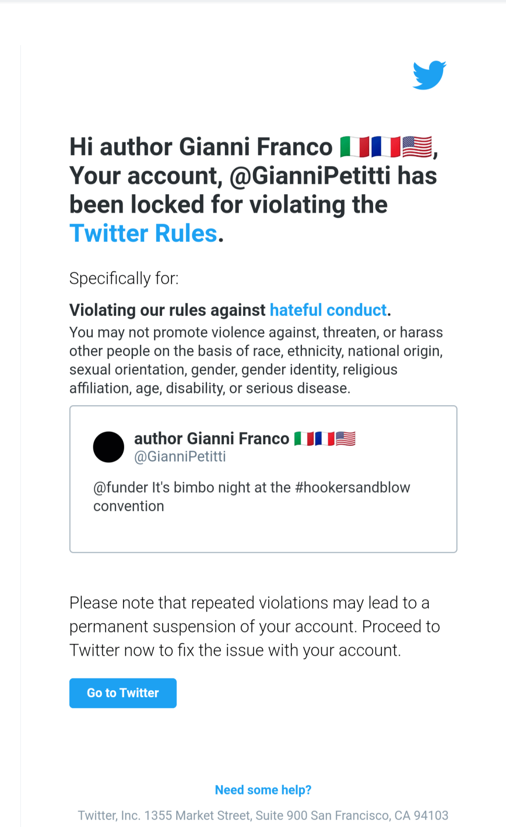 Twitter extortion continued… @jackdorsey&nbsp;@twitter