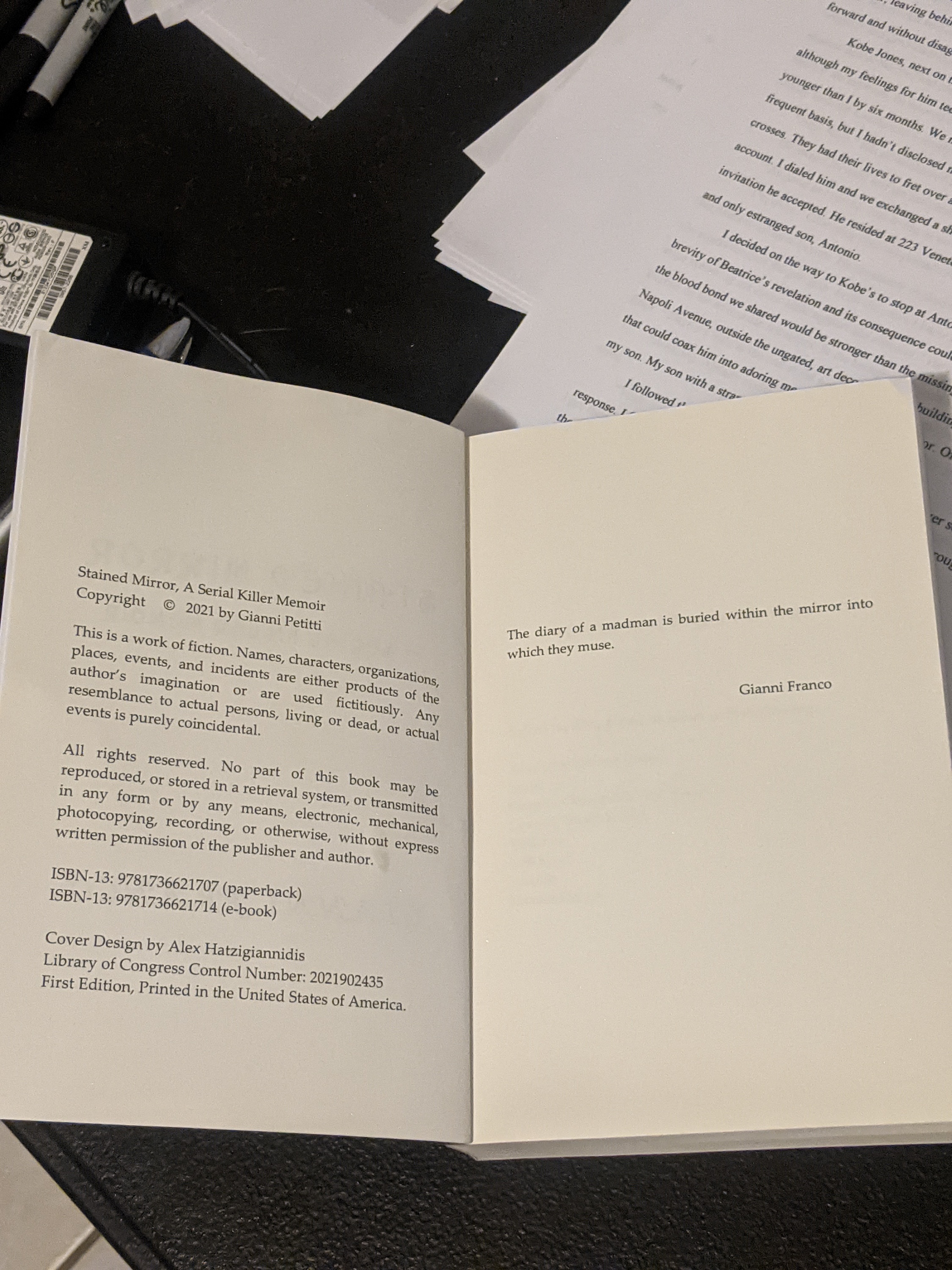 Updated Cover for Stained Mirror. Let me know if you like the change. Click the cover for purchase.